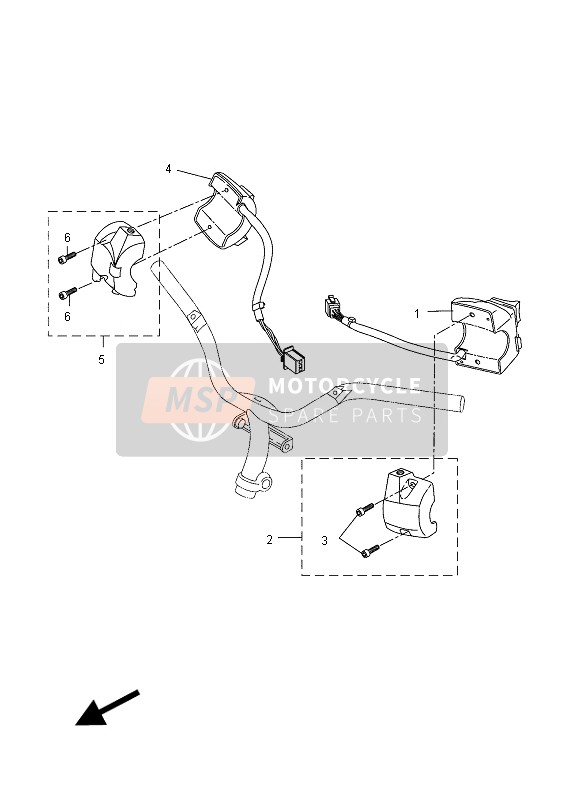 Yamaha YQ50L AEROX 50TH ANNIVERSARY 2012 Handle Switch & Lever for a 2012 Yamaha YQ50L AEROX 50TH ANNIVERSARY